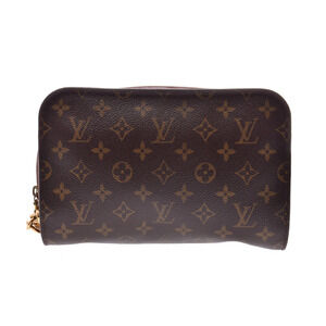 Louis Vuitton Monogram Orsay Brown Shoulder Bag Leather